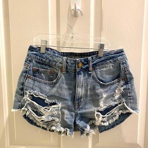American Eagle Distressed Jean Shorts